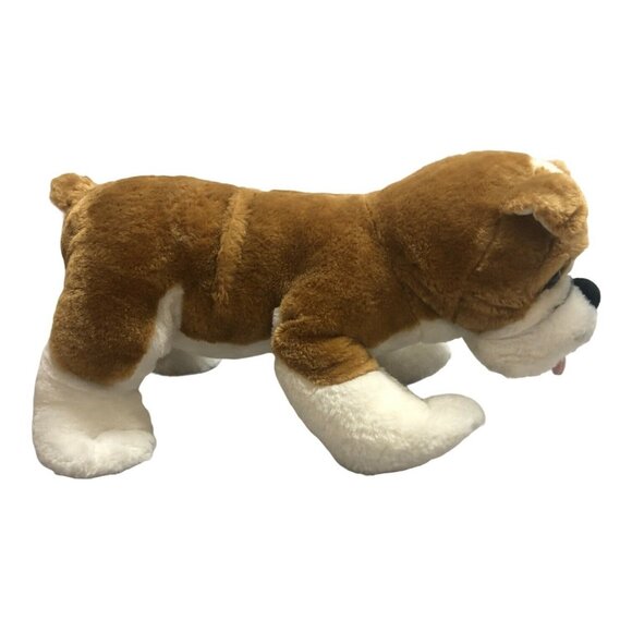 Build A Bear English Boxer Brown White Bulldog 15" Barks Plush Puppy Dog Stuffed - Picture 4 of 6
